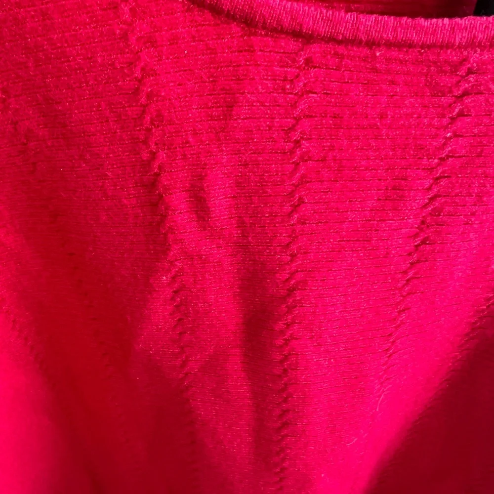 Cyrus Red Knit Top Dolman Sleeves 2XL - Picture 3 of 5